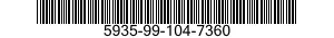 5935-99-104-7360 SOCKET,PLUG-IN ELECTRONIC COMPONENTS 5935991047360 991047360