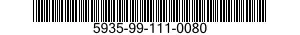 5935-99-111-0080 CONNECTOR,RECEPTACLE,ELECTRICAL 5935991110080 991110080