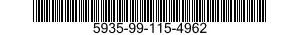 5935-99-115-4962 CONNECTOR,RECEPTACLE,ELECTRICAL 5935991154962 991154962