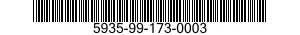 5935-99-173-0003 CONNECTOR,PLUG,ELECTRICAL 5935991730003 991730003
