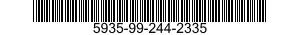 5935-99-244-2335 CONNECTOR,PLUG,ELECTRICAL 5935992442335 992442335