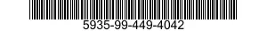 5935-99-449-4042 CONNECTOR,PLUG,ELECTRICAL 5935994494042 994494042