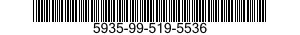 5935-99-519-5536 CONNECTOR,PLUG,ELECTRICAL 5935995195536 995195536