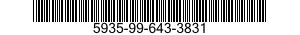 5935-99-643-3831 CONNECTOR,RECEPTACLE,ELECTRICAL 5935996433831 996433831