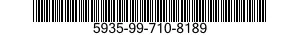 5935-99-710-8189 SOCKET,PLUG-IN ELECTRONIC COMPONENTS 5935997108189 997108189