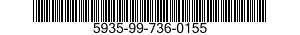 5935-99-736-0155 BACKSHELL,ELECTRICAL CONNECTOR 5935997360155 997360155