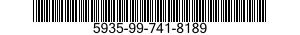 5935-99-741-8189 CONNECTOR,RECEPTACLE,ELECTRICAL 5935997418189 997418189