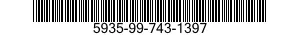 5935-99-743-1397 CONNECTOR BODY,PLUG,ELECTRICAL 5935997431397 997431397