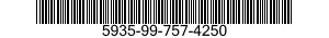 5935-99-757-4250 CONNECTOR,PLUG,ELECTRICAL 5935997574250 997574250