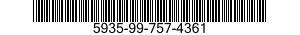 5935-99-757-4361 ADAPTER,CABLE CLAMP TO CONNECTOR 5935997574361 997574361
