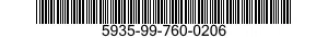 5935-99-760-0206 CONNECTOR,PLUG,ELECTRICAL 5935997600206 997600206