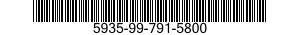 5935-99-791-5800 CONNECTOR,RECEPTACLE,ELECTRICAL 5935997915800 997915800
