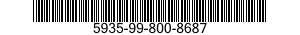 5935-99-800-8687 CONNECTOR,PLUG,ELECTRICAL 5935998008687 998008687