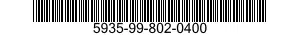 5935-99-802-0400 CONNECTOR,RECEPTACLE,ELECTRICAL 5935998020400 998020400