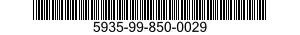 5935-99-850-0029 CONNECTOR,PLUG,ELECTRICAL 5935998500029 998500029