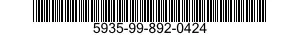 5935-99-892-0424 CONNECTOR,PLUG,ELECTRICAL 5935998920424 998920424
