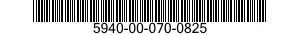 5940-00-070-0825  5940000700825 000700825