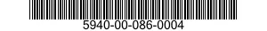 5940-00-086-0004  5940000860004 000860004