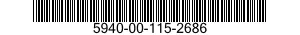 5940-00-115-2686 TERMINAL,LUG 5940001152686 001152686
