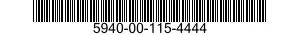 5940-00-115-4444 TERMINAL STRIP,GROUNDING 5940001154444 001154444