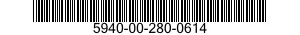 5940-00-280-0614 TERMINAL,STUD 5940002800614 002800614