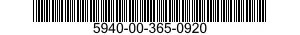 5940-00-365-0920  5940003650920 003650920