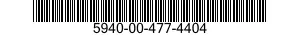5940-00-477-4404 TERMINAL,FEEDTHRU 5940004774404 004774404
