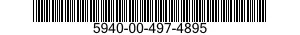 5940-00-497-4895 TERMINAL STRIP,GROUNDING 5940004974895 004974895