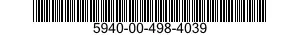 5940-00-498-4039 TERMINAL,FEEDTHRU 5940004984039 004984039