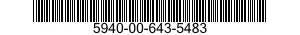 5940-00-643-5483 TERMINAL STRIP,GROUNDING 5940006435483 006435483