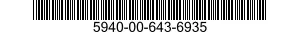 5940-00-643-6935 FERRULE,METALLIC SHIELDED CABLE,GROUNDING 5940006436935 006436935