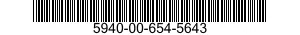5940-00-654-5643 TERMINAL,QUICK DISCONNECT 5940006545643 006545643