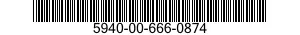 5940-00-666-0874 TERMINAL,FEEDTHRU 5940006660874 006660874