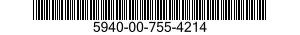 5940-00-755-4214 CONTACT STRIP,RADIO FREQUENCY GROUNDING 5940007554214 007554214