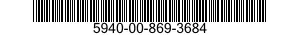 5940-00-869-3684 TERMINAL,FEEDTHRU 5940008693684 008693684