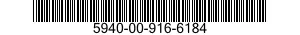 5940-00-916-6184 TERMINAL,FEEDTHRU 5940009166184 009166184