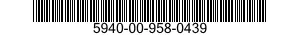 5940-00-958-0439 TERMINAL,FEEDTHRU 5940009580439 009580439