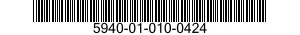 5940-01-010-0424 TERMINAL STRIP,GROUNDING 5940010100424 010100424