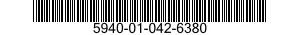 5940-01-042-6380 TERMINAL,FEEDTHRU 5940010426380 010426380