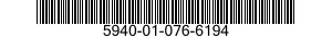 5940-01-076-6194 TERMINAL,FEEDTHRU 5940010766194 010766194