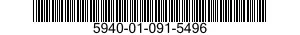5940-01-091-5496 TERMINAL,FEEDTHRU 5940010915496 010915496