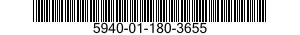5940-01-180-3655 TERMINAL,FEEDTHRU 5940011803655 011803655