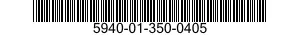 5940-01-350-0405 TERMINAL STRIP,GROUNDING 5940013500405 013500405