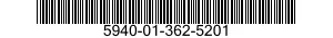 5940-01-362-5201 TERMINAL,FEEDTHRU 5940013625201 013625201