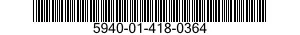 5940-01-418-0364 TERMINAL,QUICK DISCONNECT 5940014180364 014180364