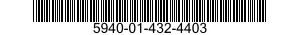 5940-01-432-4403 MARKER STRIP,TERMINAL BOARD 5940014324403 014324403