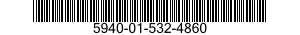 5940-01-532-4860 TERMINAL,FEEDTHRU 5940015324860 015324860