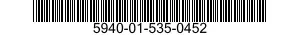 5940-01-535-0452 MARKER STRIP,TERMINAL BOARD 5940015350452 015350452