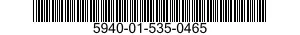 5940-01-535-0465 MARKER STRIP,TERMINAL BOARD 5940015350465 015350465
