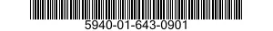5940-01-643-0901 TERMINAL JUNCTION BLOCK,SECTIONAL 5940016430901 016430901